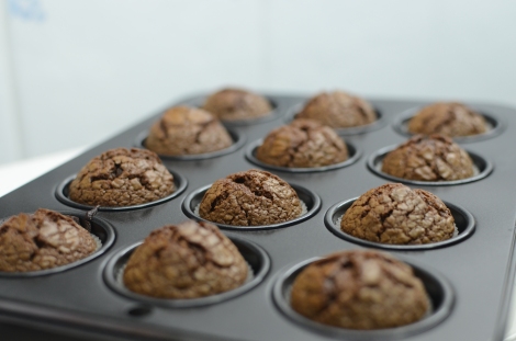 Nutella Brownies: Mini Muffin